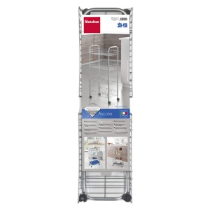 Carucior multifunctional Metaltex Ascona, culoare gri, 41 x 23 x 84 cm - Img 2