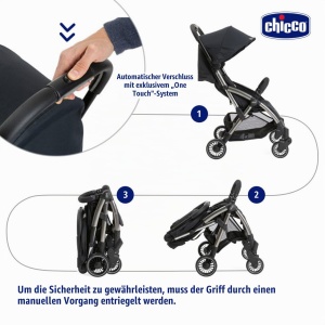 Carucior pentru copii Chicco Cheerio, ultralegerez, pliabil, cu protectie UV - Img 8