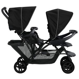 Carucior pentru copii Graco Stadium Duo, 0-15 kg, negrugri, cu maner reglabil - Img 2