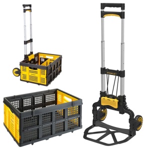 Carucior pliabil Stanley FT501 si cutie pliabila FT505 - 70KG, 25KG, NegruGalben - Img 14