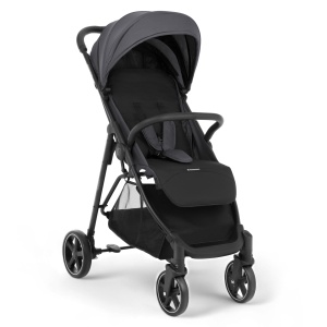 Carucior sport KikkaBoo Alexa usor compact pliabil cu o mana pana la 22 kg gri inchis