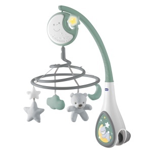 Carusel muzical Chicco Next2Dreams Verde cu lumini de noapte si sunete relaxante 0 luni