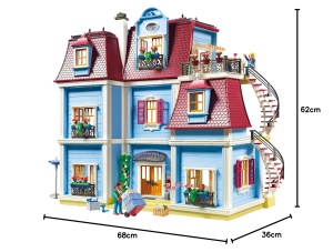 Casa de Papusi PLAYMOBIL 70205 cu Klingel, 592 Piese, pentru Copii de la 4 Ani - Img 8