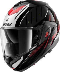 Casca moto SHARK OXO RYDGER, negru-argintiu-rosu, marime L - Img 2