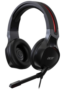 Casti audio Acer Nitro Gaming, 50mm, 100 dB, negru-rosu - Img 3