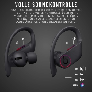 Casti audio Beats Powerbeats Pro, Bluetooth, 9 ore autonomie, rezistente la apa, negre - Img 3