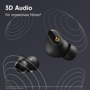 Casti audio Beats Studio Buds , Noise Cancelling, Bluetooth, NegruGold - Img 5