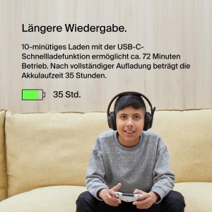 Casti audio Belkin SoundForm Inspire, Bluetooth, 35 ore autonomie, NegruLavanda - Img 2
