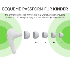 Casti audio Belkin SOUNDFORM Nano, pentru copii, 85 dB, alb - Img 5