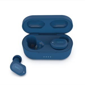 Casti audio Belkin SOUNDFORM Play, True Wireless, IPX5, 38 ore autonomie, Alb