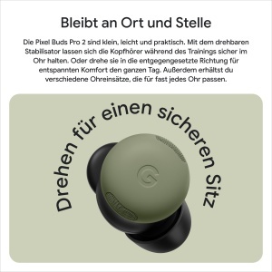 Casti audio Google Pixel Buds Pro 2, activare zgomot, 30 ore autonomie, culoare olive - Img 6