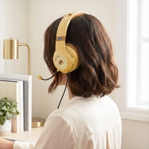 Casti audio HORI Gaming cu microfon, culoare maro, pentru Nintendo Switch 2 - Img 4