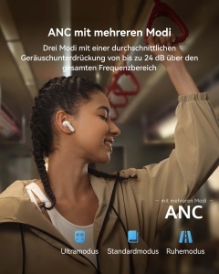 Casti audio HUAWEI FreeBuds SE 4 ANC, 50 ore autonomie, alb - Img 4