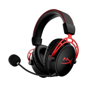 Casti audio HyperX Cloud Alpha Wireless, 300h autonomie, DTS 3D, negru-rosu