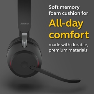 Casti audio Jabra Evolve2 65, wireless, negru, optimizate pentru Microsoft Teams - Img 5
