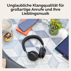 Casti audio Jabra Evolve2 75, wireless, activare zgomot, negru - Img 7