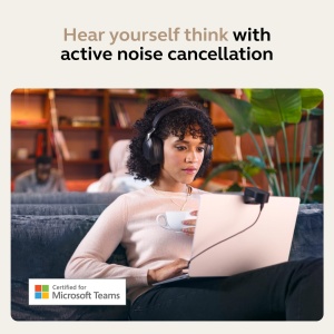 Casti audio Jabra Evolve2 85 Wireless cu ladestation, Noise Cancelling, Negru - Img 4