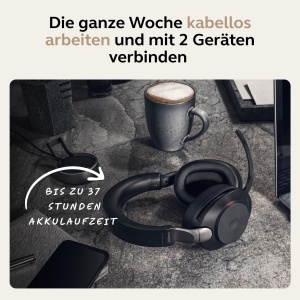 Casti audio Jabra Evolve2 85, wireless, cu microfon, noise cancelling, negru - Img 6