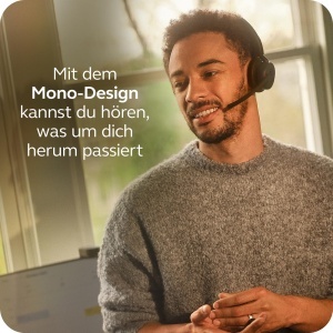 Casti audio Jabra Evolve3 45 Mono Bluetooth, USB-A, Microfon, Certificare Microsoft Teams - Img 4