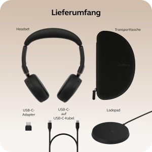 Casti audio Jabra Evolve3 65 Flex, Bluetooth, cu microfon, USB-C, noise cancelling - Img 9