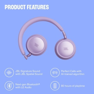 Casti audio JBL Live 680NC, Noise Cancelling, Negru, Acumulator 80 ore - Img 4