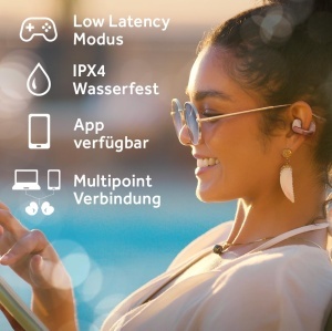 Casti audio JVC HA-NP1T-AN Bluetooth 5.3, 24h autonomie, Pearl Edition - Img 6