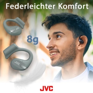 Casti audio JVC HA-NP50T-G, True Wireless, Design Open Ear, Verde Sage - Img 3