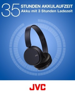 Casti audio JVC HA-Z37W, Bluetooth 5.2, 35 ore autonomie, culoare albastra - Img 3