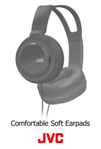 Casti audio JVC HARX330, 40 mm, rotative, negru - Img 5