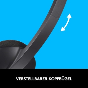 Casti audio Logitech H340 cu microfon, USB, 1.8m, negru - Img 7