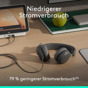 Casti audio Logitech Zone Wireless 2 ES Bluetooth, ANC adaptiv, grafit - Img 8