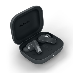 Casti audio Motorola moto buds bass Bluetooth, sunet puternic, design rezistent la apa