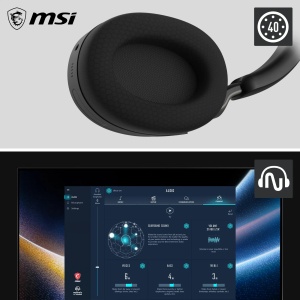 Casti audio MSI Maestro 500 wireless Bluetooth, negru, cu microfon si ANC - Img 4