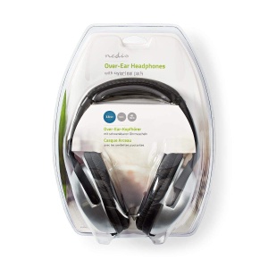 Casti audio Nedis cu cablu de 6 m, HiFi, ergonomice, argintiinegre - Img 8