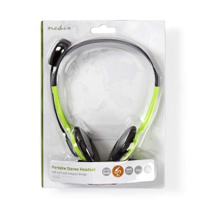 Casti audio NEDIS PC-Headset Stereo cu Microfon Extern 2.00 m Verde - Img 6