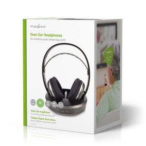 Casti audio NEDIS RF, max. 11 ore autonomie, raza de 100 m, negrusilver - Img 10