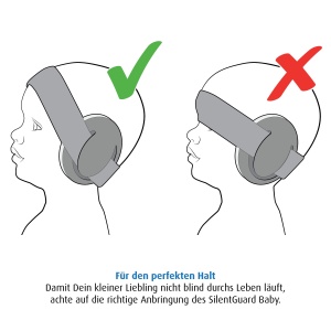 Casti audio pentru bebelusi SilentGuard, protectie fonica, usoare, albastre - Img 6