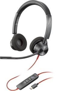 Casti audio Poly Blackwire C3320-M Stereo USB-CA, design modern, flexibile