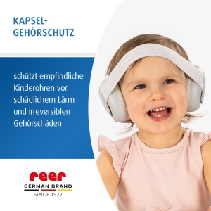 Casti audio Reer SilentGuard pentru copii, protectie fonica, gri - Img 2