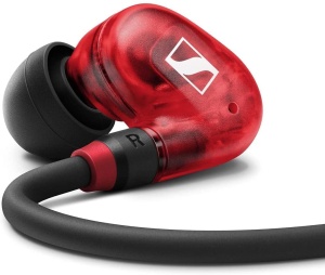 Casti audio Sennheiser IE 100 PRO Wireless, Dinamice 10mm, Rosu si Negru