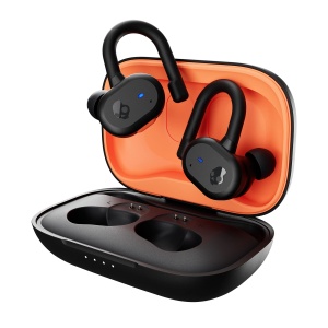 Casti audio Skullcandy Push Active, 44 ore autonomie, rezistente la apa si transpiratie, NegruPortocaliu