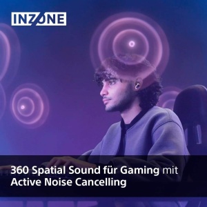 Casti audio Sony INZONE Kabellose Buds, Noise Cancelling, 12h autonomie, Negru - Img 3