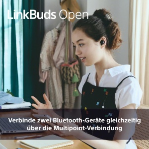 Casti audio Sony LinkBuds Open, design deschis, rezistente la apa, 22h autonomie, negru - Img 8