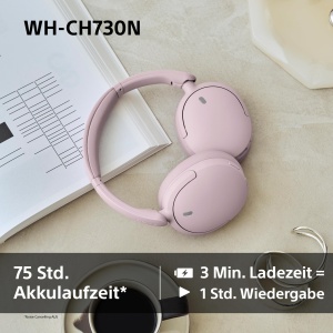 Casti audio Sony WH-CH730N, Noise Cancelling, Bluetooth, Negru - Img 6
