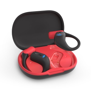 Casti audio sport Philips TAA6709, True Wireless, 28 ore autonomie, IP55, RosuNegru