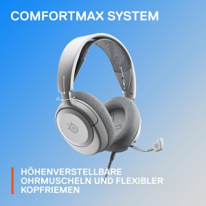 Casti audio SteelSeries Arctis Nova 1P, Surround Sound 360, Alb - Img 7