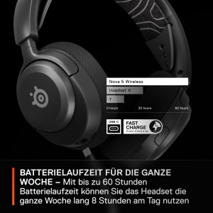 Casti audio SteelSeries Arctis Nova 5 Wireless - 60h autonomie, Negru, Multi-System - Img 8