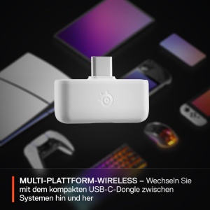 Casti audio SteelSeries Arctis Nova 5 Wireless - Multi-System, 60h autonomie, alb - Img 7