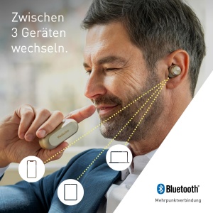 Casti audio Technics EAH-AZ100E-N, Noise Cancelling, Bluetooth multipoint, Aurii - Img 7