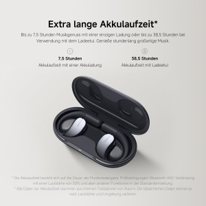 Casti audio Xiaomi OpenWear Stereo, Cosmic Gray, 38.5h autonomie, Hi-Res Audio - Img 6